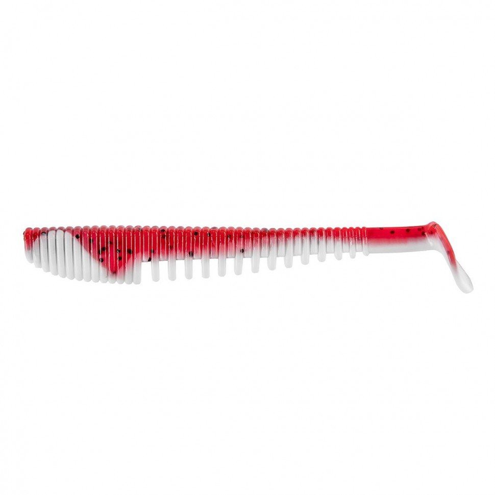 Виброхвост Helios Varuna 4,33"/11см, цвет Red & White 7 шт HS-35-003 , 